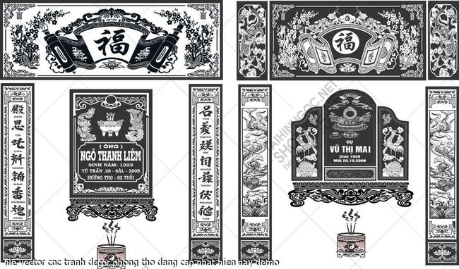 file vector cnc tranh decor phong tho dang cap nhat hien nay
